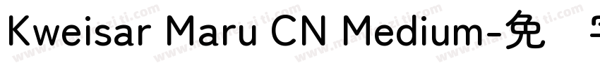 Kweisar Maru CN Medium字体转换